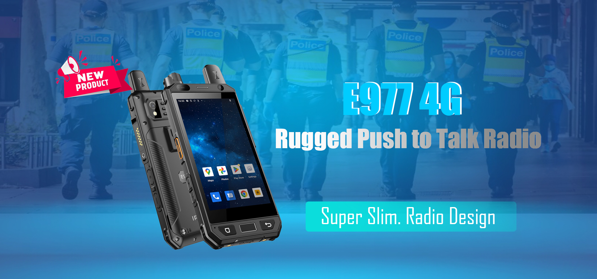 estalky push to talk over celluar Poc radio , android system, Robust and rugged design